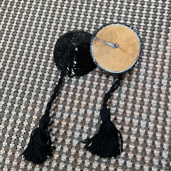 Handmade black sequins pasties nipple covers sequins burlesque party festival - Picture 2 of 10